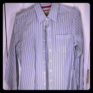 Blue and green striped Vintage button-down